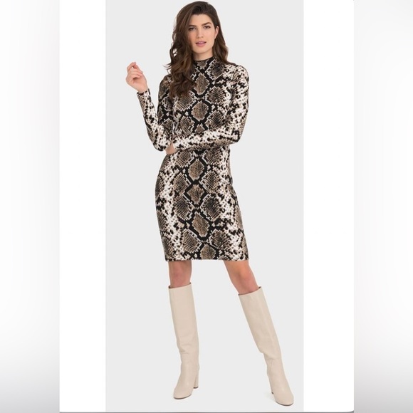 Chic Snake Print Dress - Picture 1 of 14